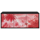 Væghængt TV Skab AACHEN 102 x 33 x 40 cm Sort eg
