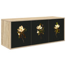 Væghængt TV Skab BREMEN 102 x 33 x 40 cm Sonoma-eg