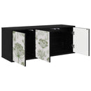 Væghængt TV Skab GOTHA 102 x 33 x 40 cm Sort eg Konstrueret træ