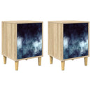 Natskab RAALTE 2 stk. Sonoma-eg 36 x 33 x 50 cm Konstrueret træ