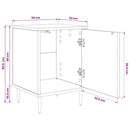 Natskab AACHEN 2 stk. Sort eg 36 x 33 x 51 cm Konstrueret træ