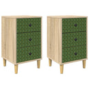 Natskab GELEEN 2 stk. Sonoma-eg 36 x 33 x 60 cm Konstrueret træ