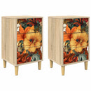 Natskab GENNEP 2 stk. Sonoma-eg 36 x 33 x 60 cm Konstrueret træ