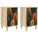 Natskab BONN 2 stk. Sonoma-eg 36 x 33 x 60 cm Konstrueret træ