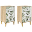 Natskab GOTHA 2 stk. Sonoma-eg 36 x 33 x 60 cm Konstrueret træ