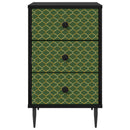 Natskab GELEEN 2 stk. Sort eg 36 x 33 x 61 cm Konstrueret træ