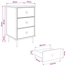 Natskab ESSEN Sort eg 36 x 33 x 61 cm Konstrueret træ