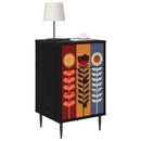 Natskab ESSEN 2 stk. Sort eg 36 x 33 x 61 cm Konstrueret træ
