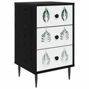 Natskab HANAU Sort eg 36 x 33 x 61 cm Konstrueret træ