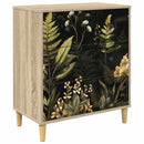 Skuffeskab RHENEN Tropisk jungleprint 66 x 36,5 x 75 cm