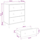 Skuffeskab ESSEN Solblomstprint 66 x 36,5 x 75 cm Sonoma-eg
