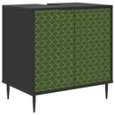 Badeværelsesskab GELEEN Sort eg 60 x 40 x 61 cm Konstrueret træ