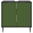 Badeværelsesskab GELEEN Sort eg 60 x 40 x 61 cm Konstrueret træ