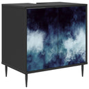 Badeværelsesskab RAALTE Sort eg 60 x 40 x 61 cm Konstrueret træ