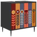 Badeværelsesskab ESSEN Sort eg 60 x 40 x 61 cm Konstrueret træ