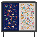 Badeværelsesskab MAINZ Sort eg 60 x 40 x 61 cm Konstrueret træ