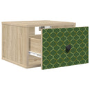 Vægmonteret natbord GELEEN 2 stk. Sonoma-eg 36 x 33 x 25 cm