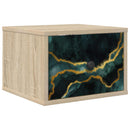 Vægmonteret natbord WIJHE Sonoma-eg 36 x 33 x 25 cm