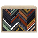 Vægmonteret natbord OMMEN 2 stk. Sonoma-eg 36 x 33 x 25 cm