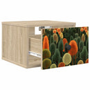 Vægmonteret natbord ZAANDAM 2 stk. Sonoma-eg 36 x 33 x 25 cm