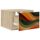 Vægmonteret natbord BONN Sonoma-eg 36 x 33 x 25 cm