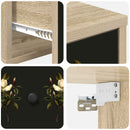 Vægmonteret natbord BREMEN 2 stk. Sonoma-eg 36 x 33 x 25 cm