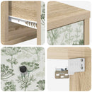 Vægmonteret natbord GOTHA 2 stk. Sonoma-eg 36 x 33 x 25 cm