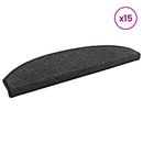 Selvklæbende Trappemåtter 15 stk. 80 x 24,5 x 3,5 cm Antracit