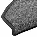 Selvklæbende Trappemåtter 15 stk. 80 x 24,5 x 3,5 cm Mørkegrå