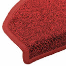 Selvklæbende Trappemåtter 15 stk. 80 x 24,5 x 3,5 cm Rød