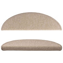 Selvklæbende Trappemåtter 15 stk. 80 x 24,5 x 3,5 cm Gråbrun