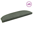 Selvklæbende Trappemåtter 15 stk. 80 x 24,5 x 3,5 cm Mørkegrøn