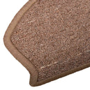 Selvklæbende Trappemåtter 15 stk. 80 x 24,5 x 3,5 cm Brun