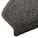 Selvklæbende Trappemåtter 15 stk. 80 x 24,5 x 3,5 cm Mørkegrå