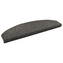 Selvklæbende Trappemåtter 15 stk. 80 x 24,5 x 3,5 cm Mørkegrå