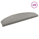 Selvklæbende Trappemåtter 15 stk. 80 x 24,5 x 3,5 cm Lysegrå