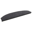 Selvklæbende Trappemåtter 15 stk. 80 x 24,5 x 3,5 cm Mørkegrå