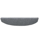 Selvklæbende Trappemåtter 15 stk. 80 x 24,5 x 3,5 cm Lysegrå