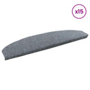 Selvklæbende Trappemåtter 15 stk. 80 x 24,5 x 3,5 cm Lysegrå