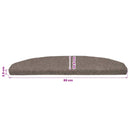 Selvklæbende Trappemåtter 15 stk. 80 x 24,5 x 3,5 cm Mokka