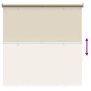 Udeterrasse Rullegardin UV Beskyttelse Beige