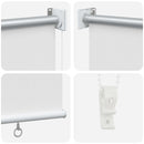 Udeterrasse Rullegardin UV Beskyttelse Hvid 60 x 230 cm (B x H)