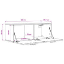 Vægskab Gammelt træ 100 x 36,5 x 35 cm Konstrueret træ