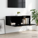 Vægskab Sort eg 100 x 36,5 x 35 cm Konstrueret træ