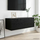 Vægskab Sort eg 100 x 36,5 x 35 cm Konstrueret træ