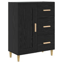 Sideboard Sort eg 69,5 x 34 x 90 cm Konstrueret træ