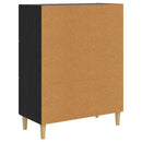 Sideboard Sort eg 69,5 x 34 x 90 cm Konstrueret træ