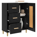Sideboard Sort eg 69,5 x 34 x 90 cm Konstrueret træ