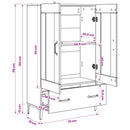 Highboard Gammelt træ 70 x 31 x 115 cm Konstrueret træ