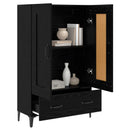 Highboard Sort eg 70 x 31 x 115 cm Konstrueret træ
